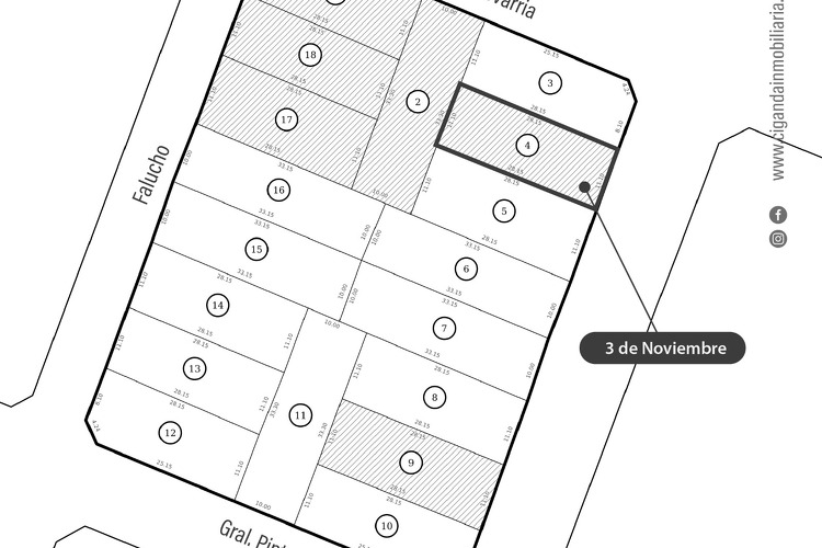 Terreno en Venta en 3 de Noviembre 200, Pergamino Ciganda Inmobiliaria